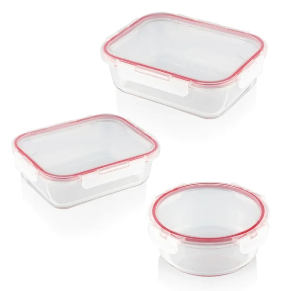 Lunch boxes SET, BAKE&LOCK – 3 pcs