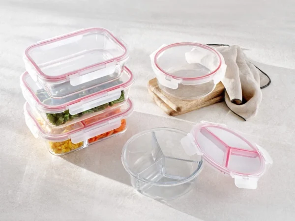 Lunch box, 2150 ml rectangular, BAKE&LOCK