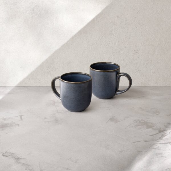 Mugs 470ml, Set of 2, blue, ART CERAMICS