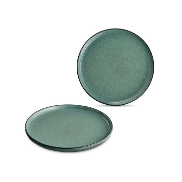 Dessert/breakfast plates 20cm, Set of 2, green, ART CERAMICS - Image 2