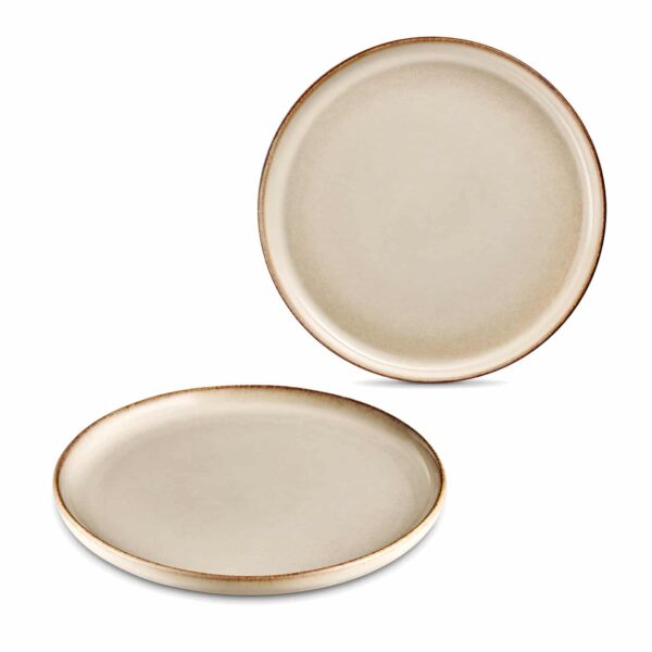 Dinner plates 26cm, Set of 2, beige, ART CERAMICS - Image 2