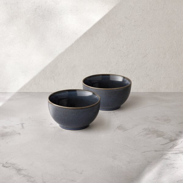 Bowls 14cm, Set of 2, blue, ART CERAMICS - Image 3