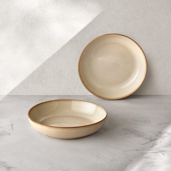 Soup/pasta plates 22cm, Set of 2, beige, ART CERAMICS