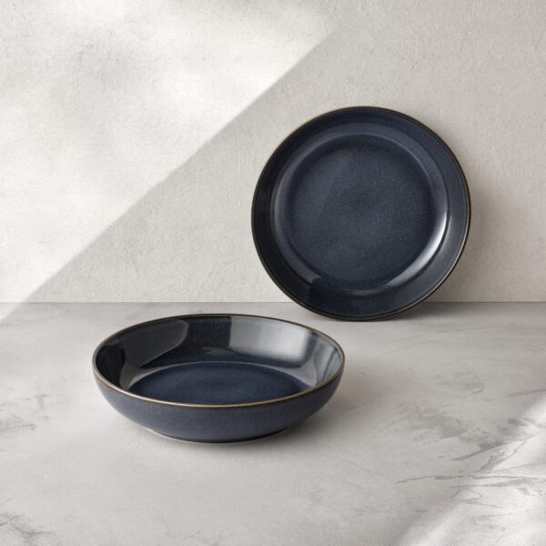 Soup/pasta plates 22cm, Set of 2, blue, ART CERAMICS - Image 3