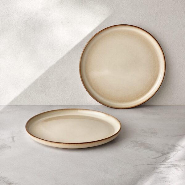 Dinner plates 26cm, Set of 2, beige, ART CERAMICS